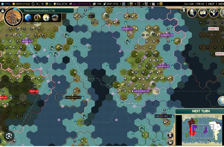 Civilization V screen capture