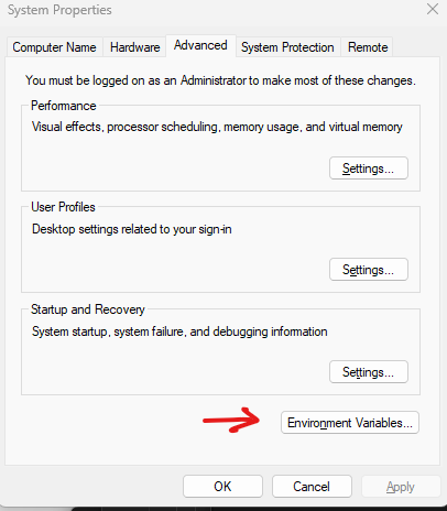 Environment Variables
